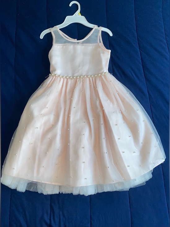 American Princess Other - American Princess Blush Pearl-Trim Tulle Dress